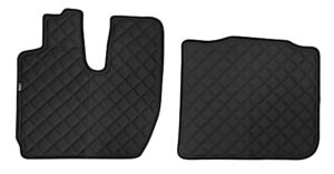 Coppia tappeti in Skeentex - Nero - compatibile per Iveco S-Way (10/19>05/24)