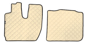 Coppia tappeti in Skeentex - Panna - compatibile per Iveco S-Way (10/19>05/24)