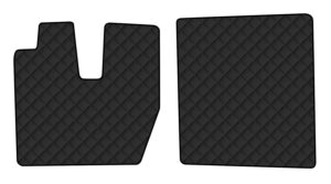 Coppia tappeti in Skeentex - Nero - compatibile per Iveco S-Way (06/24>)