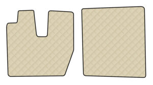 Coppia tappeti in Skeentex - Panna - compatibile per Iveco S-Way (06/24>)