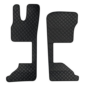 Coppia tappeti in Skeentex - Nero - compatibile per Daf XG (06/21>) sedile pass. pneumatico - Daf XG+ (06/21>) sedile pass. pneumatico