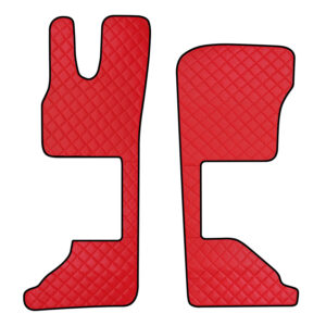 Coppia tappeti in Skeentex - Rosso - compatibile per Daf XG (06/21>) sedile pass. pneumatico - Daf XG+ (06/21>) sedile pass. pneumatico