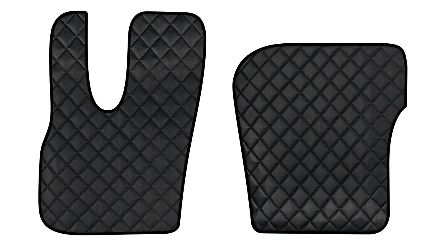 Coppia tappeti in Skeentex - Nero - compatibile per Daf XF (06/21>)