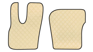 Coppia tappeti in Skeentex - Panna - compatibile per Daf XF (06/21>)