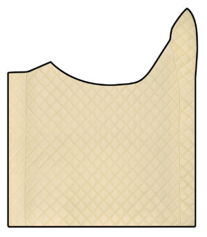 Tappeto centrale in Skeentex - Panna - compatibile per Daf XG (06/21>)  - Daf XG+ (06/21>)