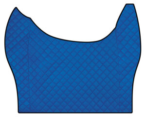 Tappeto centrale in Skeentex - Blu - compatibile per Daf XF (06/21>)