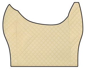 Tappeto centrale in Skeentex - Panna - compatibile per Daf XF (06/21>)