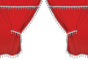 Premiere smart cabin, set tende microfibra per camion - Rosso