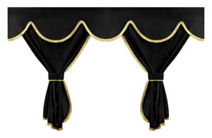 Privilege, set tende oscuranti per camion - Misure standard - Nero