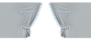 Luxury Smart, set tende in poliestere per camion - Argento/Blu