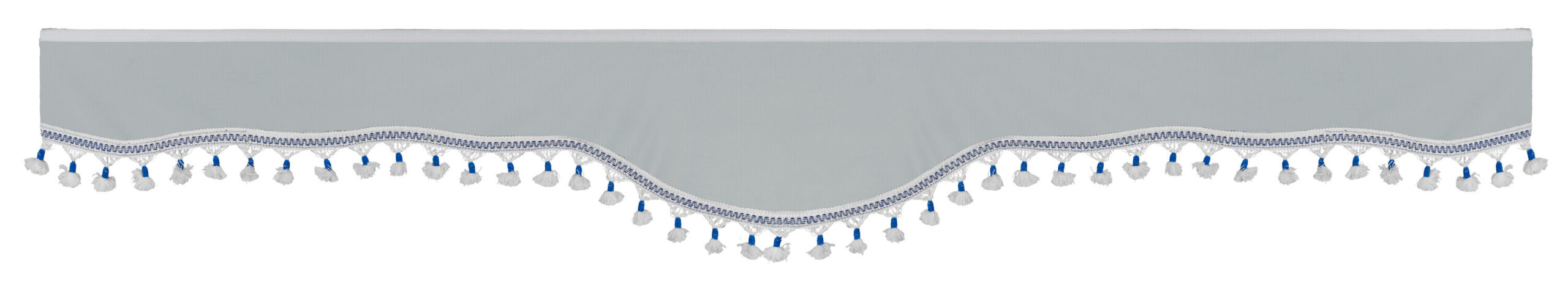 Luxury Smart, set tende in poliestere per camion - Argento/Blu - immagine 2