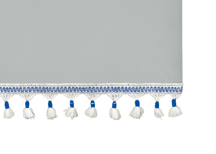 Luxury Smart, set tende in poliestere per camion - Argento/Blu - immagine 3