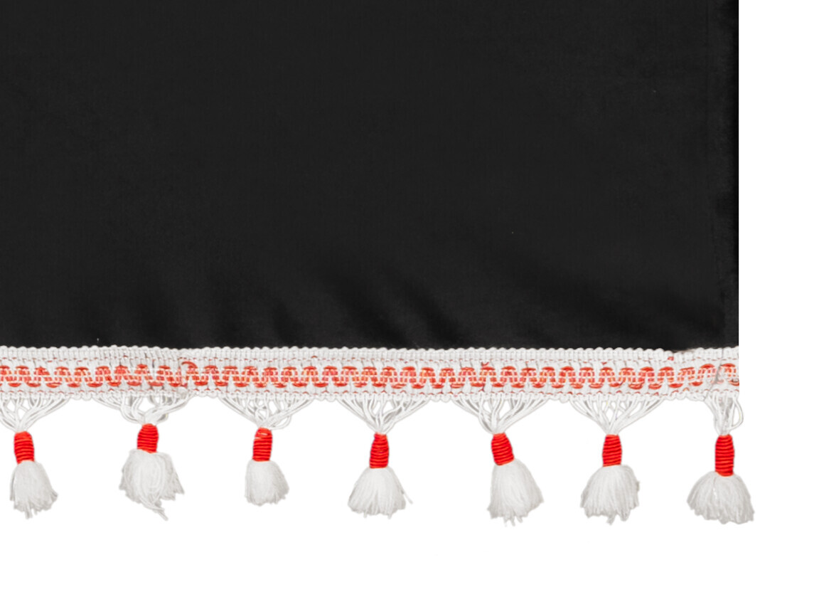 Luxury Smart, set tende in poliestere per camion - Nero/Rosso - immagine 3