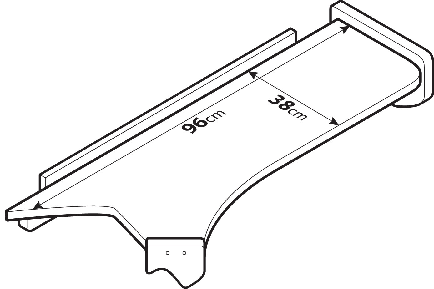 Tavolino per cruscotto - Centrale + Passeggero - compatibile per Iveco S-Way (10/19>05/24) con o senza telecamera - Iveco Stralis (07/12>12/19) cabina larga, con o senza telecamera - Iveco Stralis Hi-Way (07/12>08/16) cabina larga, con o senza telecamera - Iveco Stralis XP (09/16>12/19) cabina larga, con o senza telecamera - immagine 4