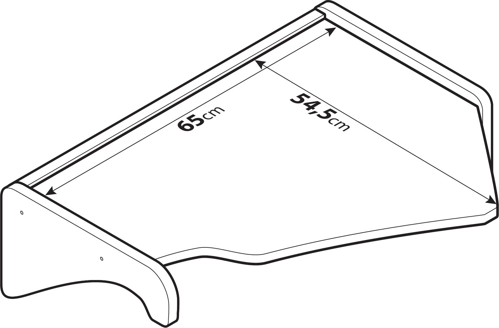 Tavolino per cruscotto - Centrale - compatibile per Scania R Serie 5 (03/04>08/09) - Scania R Serie 6 (09/09>08/13) - Scania R Serie 6 - Streamline (09/13>12/17) - Scania G Serie 5 (03/04>08/09) - Scania G Serie 6 (09/09>08/13) - Scania G Serie 6 - Streamline (09/13>12/17) - immagine 4