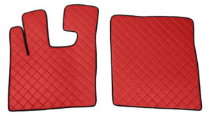 Coppia tappeti in Skeentex - Rosso - compatibile per Daf XF 105 (02/04>12/14)