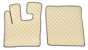 Coppia tappeti in Skeentex - Panna - compatibile per Daf XF 105 (02/04>12/14)