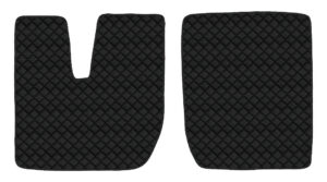 Coppia tappeti in Skeentex - Nero - compatibile per Iveco Stralis (08/02>12/12) - Iveco Stralis (07/12>12/19) - Iveco Stralis Hi-Way (07/12>08/16) - Iveco Stralis XP (09/16>12/19)