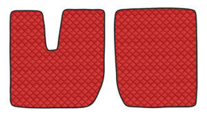 Coppia tappeti in Skeentex - Rosso - compatibile per Iveco Stralis (08/02>12/12) - Iveco Stralis (07/12>12/19) - Iveco Stralis Hi-Way (07/12>08/16) - Iveco Stralis XP (09/16>12/19)