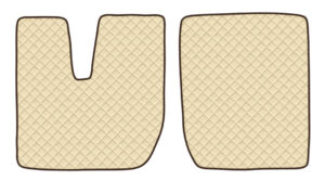 Coppia tappeti in Skeentex - Panna - compatibile per Iveco Stralis (08/02>12/12) - Iveco Stralis (07/12>12/19) - Iveco Stralis Hi-Way (07/12>08/16) - Iveco Stralis XP (09/16>12/19)