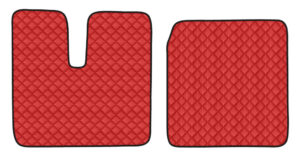 Coppia tappeti in Skeentex - Rosso - compatibile per Man TGA (03/99>05/10) cabina larga