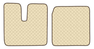 Coppia tappeti in Skeentex - Panna - compatibile per Man TGA (03/99>05/10) cabina larga