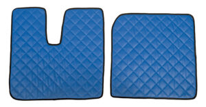 Coppia tappeti in Skeentex - Blu - compatibile per Man TGX (09/07>12/16)