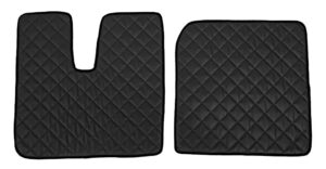 Coppia tappeti in Skeentex - Nero - compatibile per Man TGX (09/07>12/16)