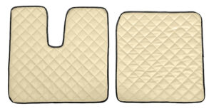 Coppia tappeti in Skeentex - Panna - compatibile per Man TGX (09/07>12/16)