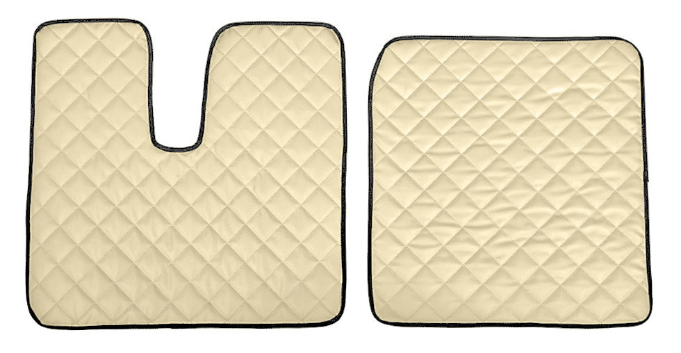 Coppia tappeti in Skeentex - Panna - compatibile per Man TGX (09/07>12/16)