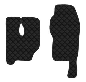 Coppia tappeti in Skeentex - Nero - compatibile per Mercedes Actros MP3 (06/08>12/13) tunnel alto