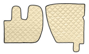 Coppia tappeti in Skeentex - Panna - compatibile per Renault Premium 2 (09/05>12/13)