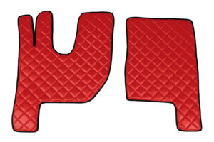 Coppia tappeti in Skeentex - Rosso - compatibile per Renault T (06/13>) tunnel