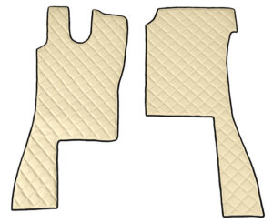 Coppia tappeti in Skeentex - Panna - compatibile per Scania L Serie 4 (02/95>09/04)