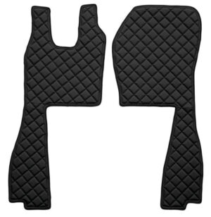 Coppia tappeti in Skeentex - Nero - compatibile per Scania R Serie 6 (09/09>08/13) sedile pass. pneumatico