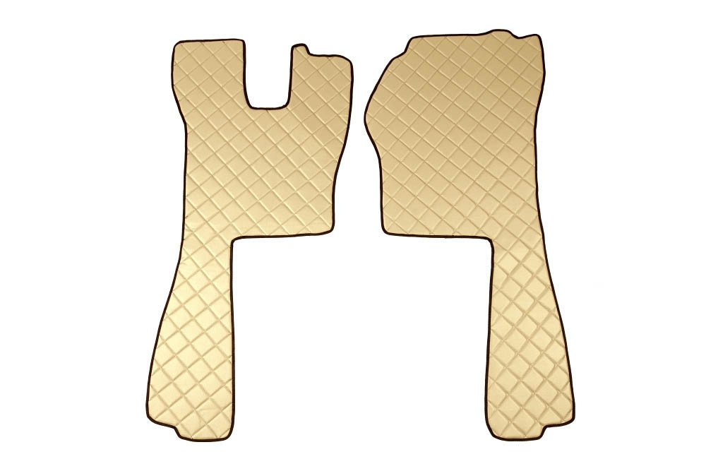 Coppia tappeti in Skeentex - Panna - compatibile per Scania R Serie 5 (03/04>08/09)