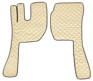 Coppia tappeti in Skeentex - Panna - compatibile per Volvo FH Serie 3 (08/02>08/12)