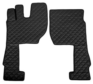 Coppia tappeti in Skeentex - Nero - compatibile per Volvo FH Serie 4 (09/12>05/21)  - Volvo FH Serie 5 (06/21>)  - Volvo FH Aero (01/24>) automatico