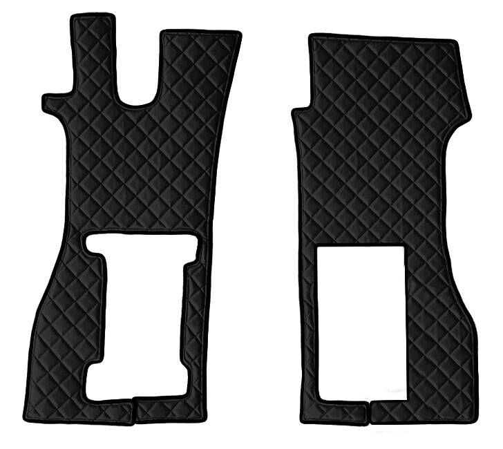 Coppia tappeti in Skeentex - Nero - compatibile per Scania R Serie 7 - New Generation (11/16>) sedile pass. pneumatico