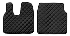 Coppia tappeti in Skeentex - Nero - compatibile per Man TGL (11/21>) cabina L, LX - Man TGL (09/12>10/21) cabina L, LX - Man TGM (09/12>) cabina L, LX - Man TGS (09/14>) cabina L, LX