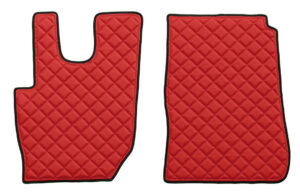 Coppia tappeti in Skeentex - Rosso - compatibile per Daf CF (07/13>)