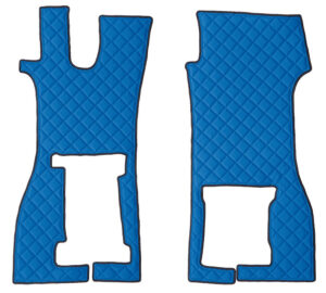 Coppia tappeti in Skeentex - Blu - compatibile per Scania R Serie 7 - New Generation (11/16>) sedile pass. pieghevole