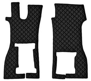 Coppia tappeti in Skeentex - Nero - compatibile per Scania R Serie 7 - New Generation (11/16>) sedile pass. pieghevole