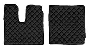 Coppia tappeti in Skeentex - Nero - compatibile per Man TGX (01/17>)