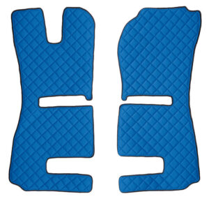Coppia tappeti in Skeentex - Blu - compatibile per Scania R Serie 6 - Streamline (09/13>12/17) sedili Recaro, sedile pass. pneumatico