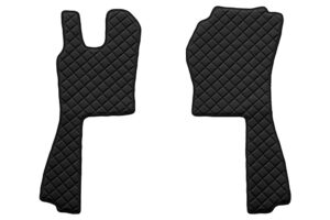 Coppia tappeti in Skeentex - Nero - compatibile per Scania G Serie 5 (03/04>08/09) - Scania G Serie 6 (09/09>08/13) - Scania G Serie 6 - Streamline (09/13>12/17)
