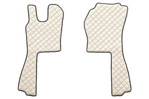 Coppia tappeti in Skeentex - Panna - compatibile per Scania G Serie 5 (03/04>08/09) - Scania G Serie 6 (09/09>08/13) - Scania G Serie 6 - Streamline (09/13>12/17)