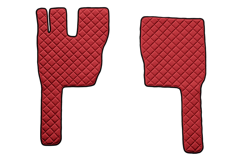 Coppia tappeti in Skeentex - Rosso - compatibile per Volvo FM (03/13>10/21)