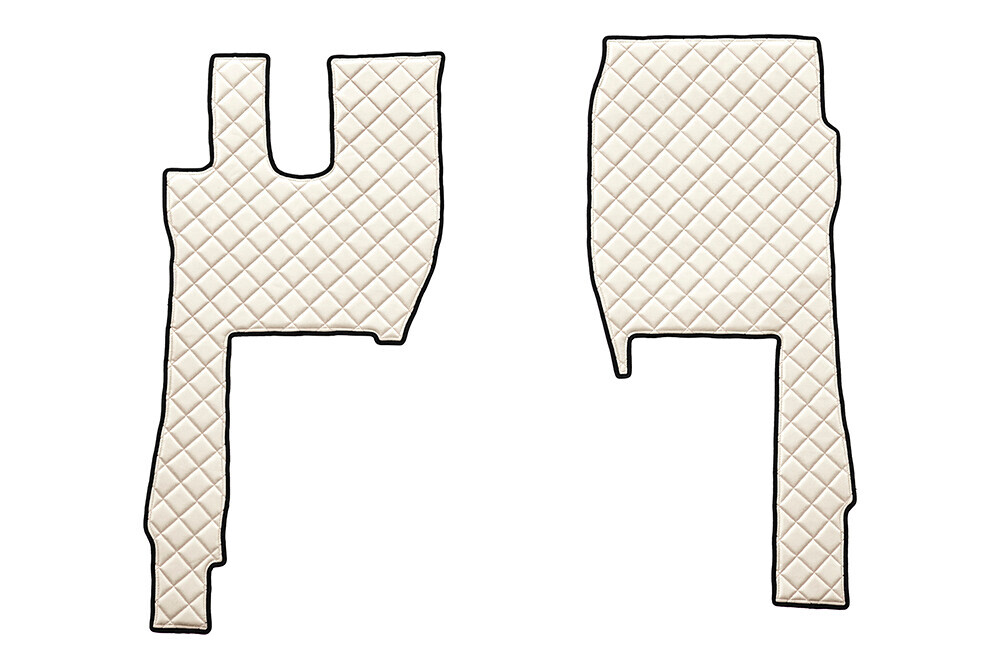 Coppia tappeti in Skeentex - Panna - compatibile per Ford F-Max (10/18>)