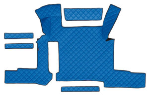 Tappeto centrale in Skeentex - Blu - compatibile per Man TGX (01/17>06/20) manuale, 2 cassetti